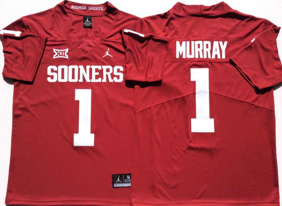 NCAA Men Oklahoma Sooners Red 1 MURRAY